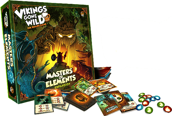 Vikings Gone Wild: Master of Elements (Kickstarter Special) การขยายเกมกระดาน Kickstarter Lucky Duck Games 0603813959611 KS000072B