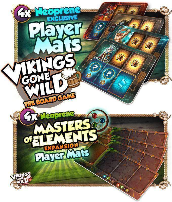 Vikings Gone Wild: PlayMat Bundle (Kickstarter ennakkotilaus Special) Kickstarter Board Game -lisävaruste Corax Games