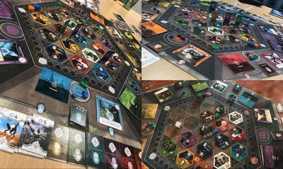 Juego de mesa de reivindicación: paquete con componentes mejorados (minorista especial) Juego de mesa Kickstarter Orange Nebula