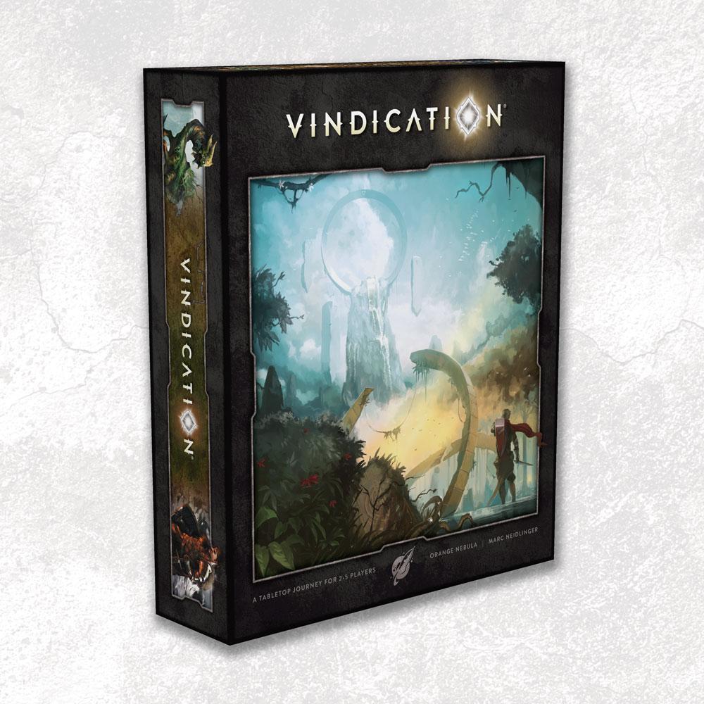 Vindication: Bundle พร้อมส่วนประกอบที่ได้รับการอัพเกรด (ผู้ค้าปลีกพิเศษ) เกมบอร์ด Kickstarter Nebula