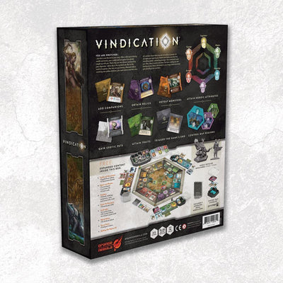 Vindication: Bundle with Upgraded Components (Retailer Special) Kickstarter Board Game Orange Nebula
