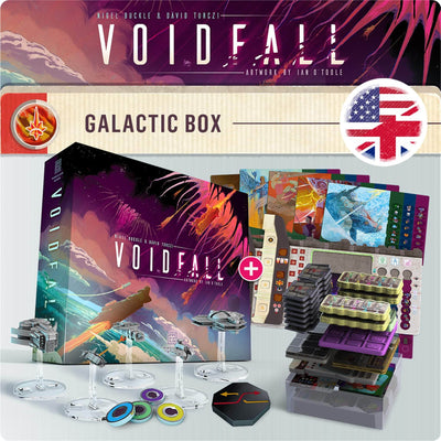 Voidfall: Galactic Box plus Metallstruktur-Set-Bündel (Kickstarter vorbestellt) Kickstarter-Brettspiel Mindclash Games KS001193a