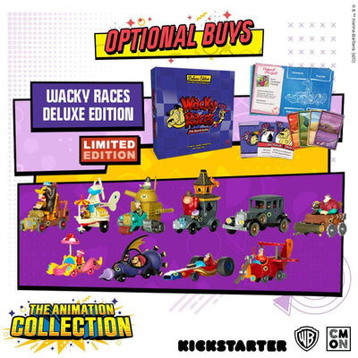 Wacky Races Deluxe Edition Plus Dick Dastardly ja Muttley Bundle (Kickstarterin ennakkotilaus) Kickstarter Board Game CMON KS001077a