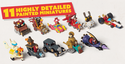 Wacky Races Deluxe Edition Plus Dick Dastardly e Muttley Bundle (Kickstarter Pré-encomenda especial) jogo de tabuleiro Kickstarter CMON KS001077A