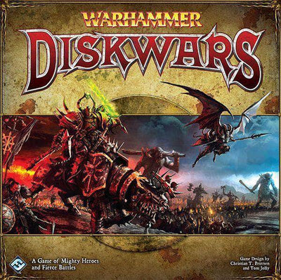 戰鎚：Diskwars（零售版）零售棋盤遊戲 Fantasy Flight Games KS800380A