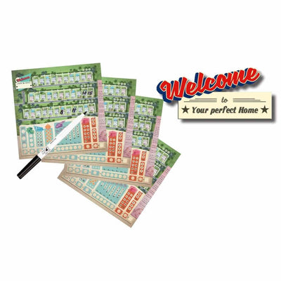 Velkommen til: Dry Erase Boards (Retail Edition) Retail Board Game Accessory Deep Water Games KS000903i