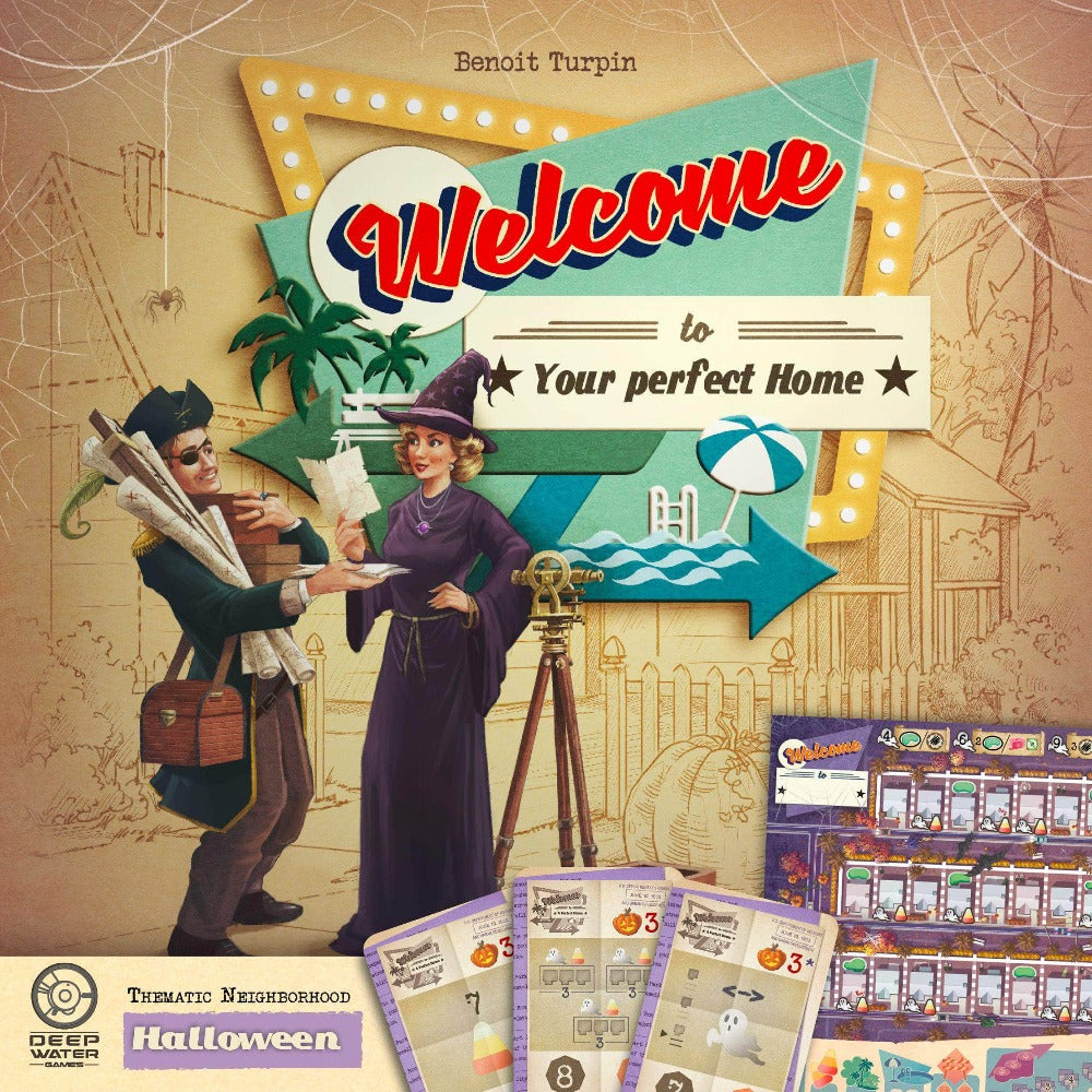 Bienvenue à ...: Extension d'Halloween Thematic voisin (édition de précommande de vente au détail) Extension du jeu de vente au détail Deep Water Games KS000903C