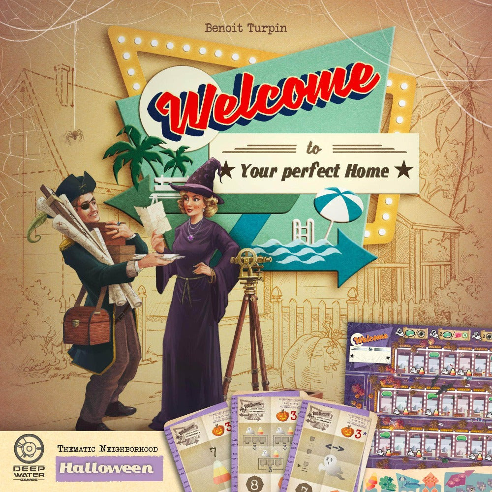 Velkommen til ...: Halloween Thematic Neighborhood Expansion (Retail Pre-Order Edition) Retail Board Game Expansion Deep Water Games KS000903C