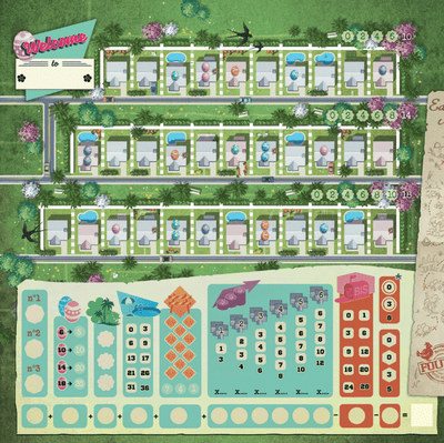 Bem-vindo a ...: Expansão temática da vizinhança da primavera (edição de pré-encomenda do varejo) Expansão de jogo de tabuleiro de varejo Deep Water Games KS000903E