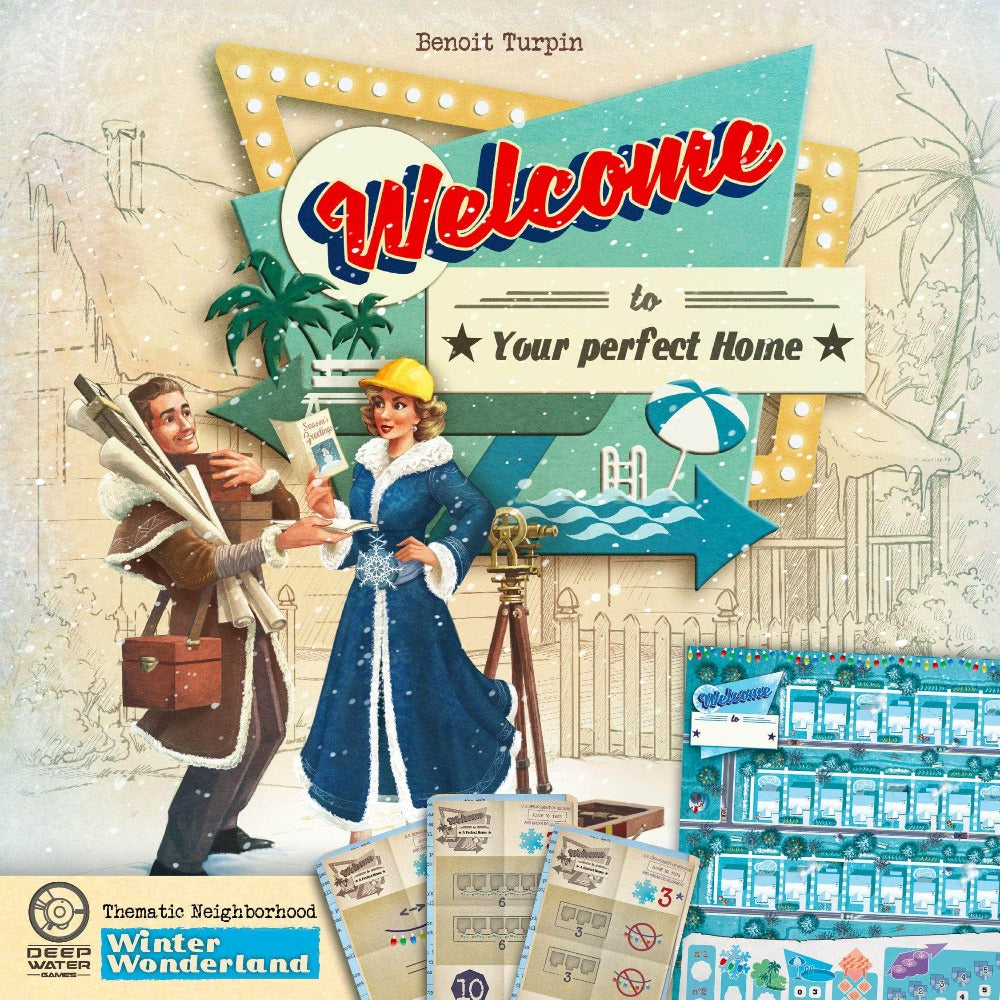 Benvenuto in ...: Winter Wonderland Thematic Neighborthing Expansion (Retail Pre-Order Edition) Expansion Game Board Deep Water Games KS000903G