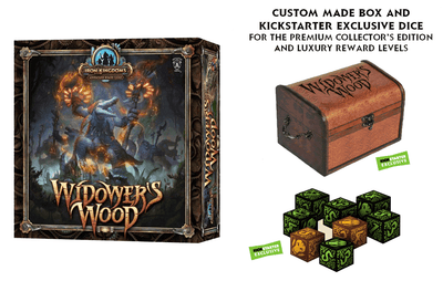Widower&#39;s Wood: เกมกระดานผจญภัยของ Iron Kingdoms พร้อมกล่องเกมไม้ (Kickstarter Special) เกมบอร์ด Kickstarter Privateer Press