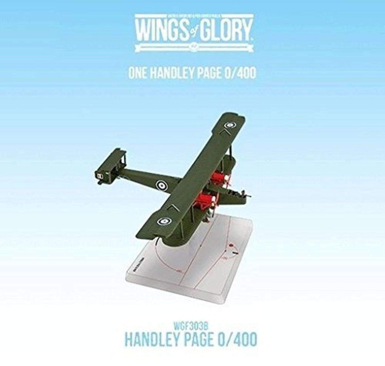Wings of Glory: British Handley Page O/400 (RAF) vähittäiskaupan miniatyyrien pelin laajennus Ares Games