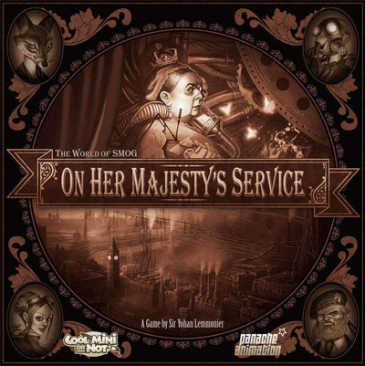 World of Smog: op Her Majesty&#39;s Service Retail Board Game CMON Beperkt