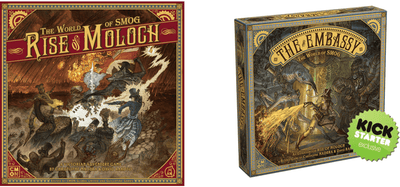 World of Smog：Embassy Exluing（Kickstarter Special）Kickstarterボードゲームを備えたMolochのRise of Moloch CMON 限定