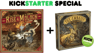 World of Smog：Embassy Exluing（Kickstarter Special）Kickstarterボードゲームを備えたMolochのRise of Moloch CMON 限定