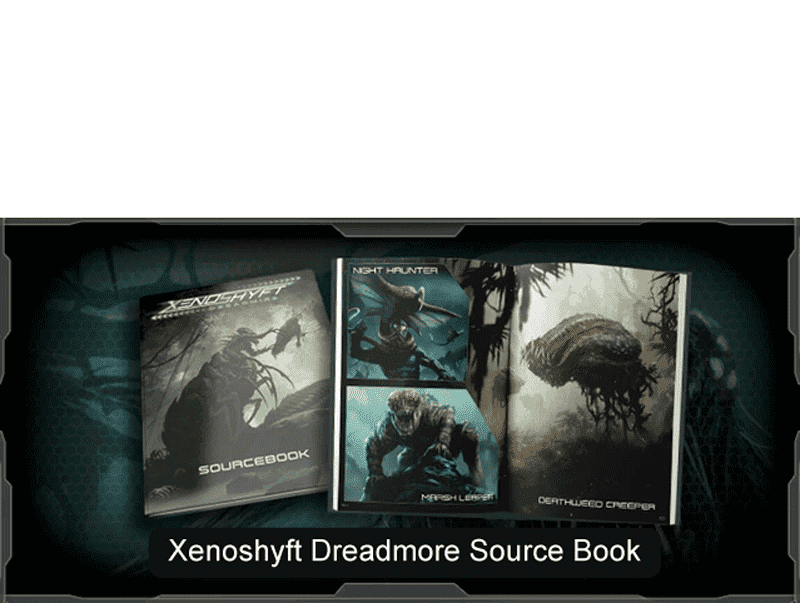 Xenoshyft: ספר מקור Dreadmire (Kickstarter Special) אביזר משחק קיקסטארטר CMON מוגבל