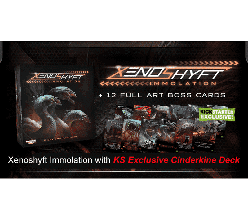 Xenoshyft: Immolaatio yksinoikeudella Cinderkin Deck (Kickstarter Special) Kickstarter Board Game CMON Rajoitettu
