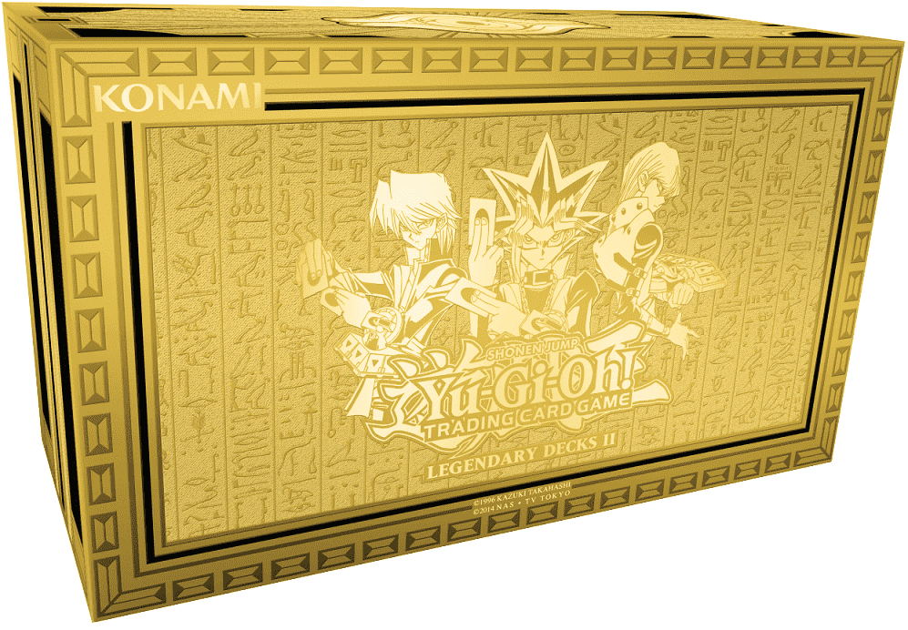 Yu-Gi-Oh!: Legendaariset kannet II-teemalla aloittelijat (Yugi, Kaiba, Joey) vähittäiskaupan korttipeli Shueisha