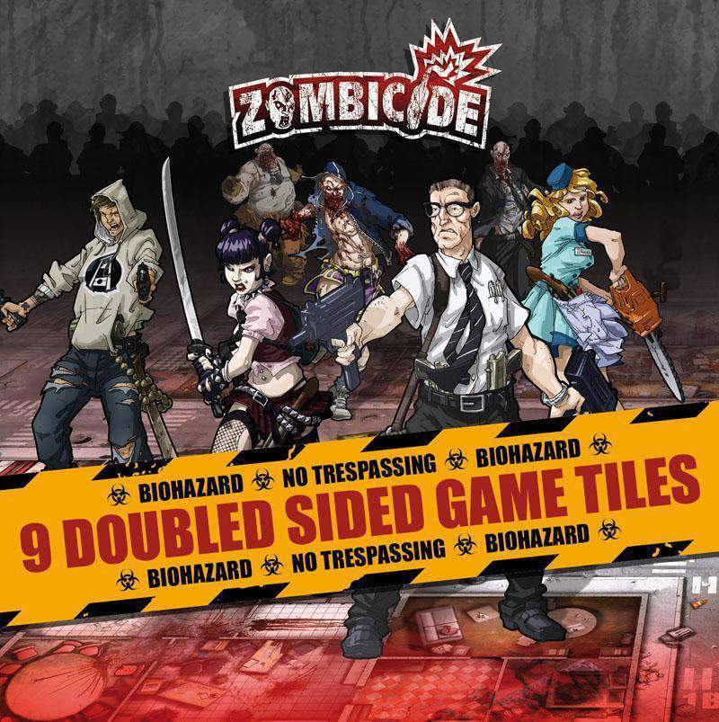 Zombicid: Kétoldalas játékcsempék kiskereskedelmi társasjáték -kiegészítők Asmodee