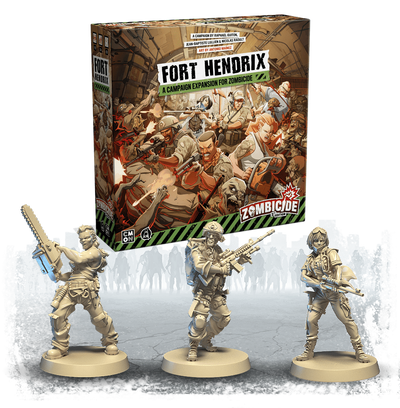 Zombicide: Second Edition Fort Hendrix Expansion Plus Gabriel (Kickstarter Special)