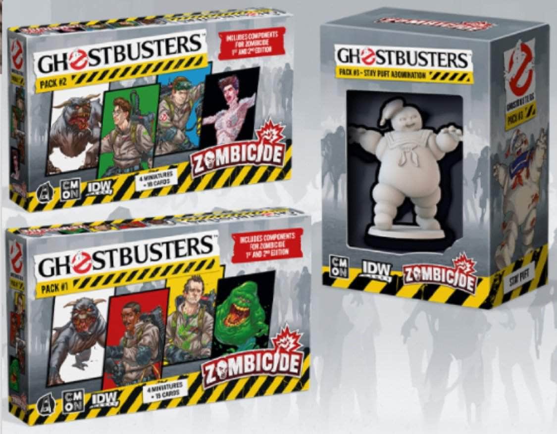 Zombicide: Ghostbusters Character Packs Plus Bonus Pack Limited Edition Bundle (Kickstarter Pre-Order Special) Kickstarter Board Game Expansion CMON KS800653A
