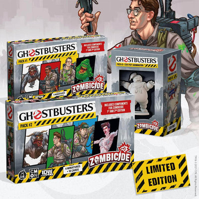 Zombicide: Ghostbusters Packs Packs Plus Bonus Pack Limited Edition Bundle (Kickstarter Pre Pred CMON KS800653A