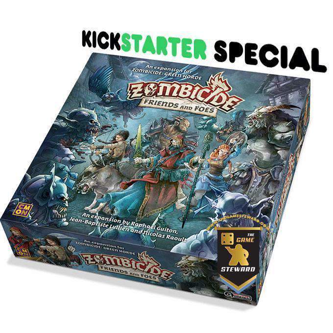Zombicide: Green Horde Friends & Enemanes (Kickstarter Special) Expansión del juego de parar Kickstarter CMON Limitado