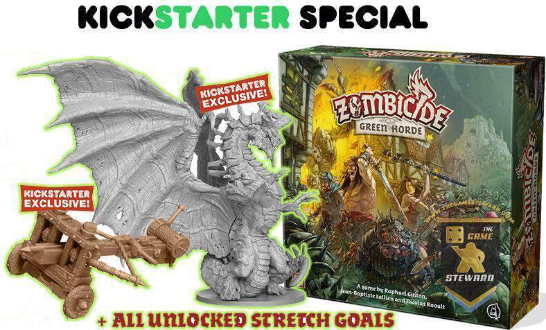 Zombicide: Green Horde (Kickstarter Special) لعبة Kickstarter Board CMON محدود