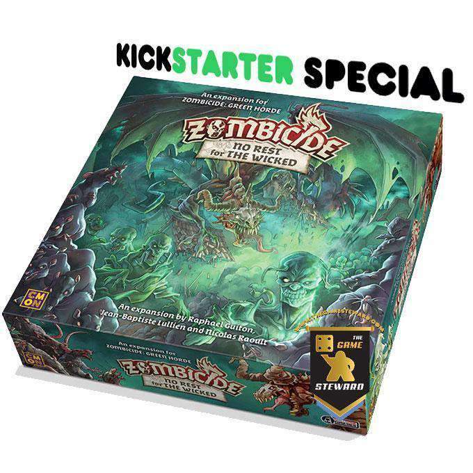 Zombicide: Green Horde No Rest for the Wicked (Kickstarter Special) توسيع لعبة Kickstarter Board CMON محدود