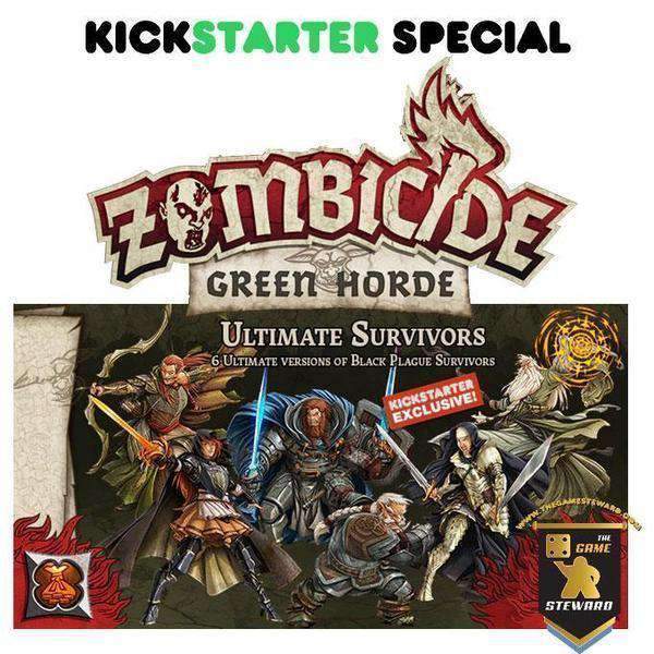Zombicide: Green Horde Ultimate Survivors (Kickstarter Special) Kickstarter Board Game Expansion CMON Limité