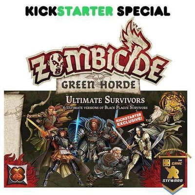 Zombicida: sobreviventes verdes da Horda Ultimate (Kickstarter Special) Expansão do jogo de tabuleiro Kickstarter CMON Limitado