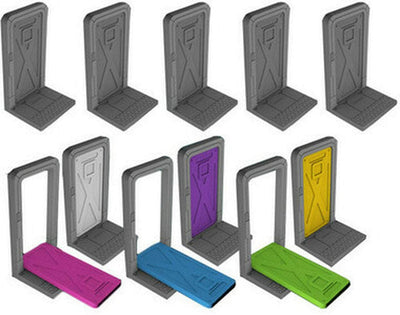 Zombicid: Invader 3D-plastdörrar (Kickstarter förbeställning Special) Kickstarter brädspeltillbehör CMON KS001177A