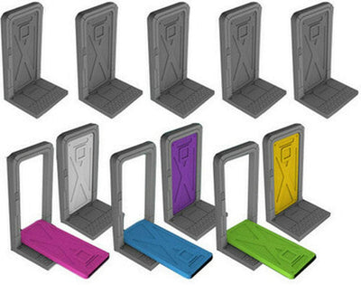 Zombicida: Invader 3D Plastic Doors (Kickstarter Pré-encomenda especial) Acessório de jogo de tabuleiro Kickstarter CMON KS001177A