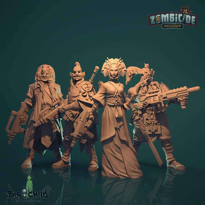 Zombisidi: Invader Kabuki Survivor Pack (Kickstarter ennakkotilaus) Kickstarter-lautapelin laajennus CMON Rajoitettu