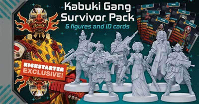 קוטל זומב: חבילת Survivor Survivor Invader Kabuki (Kickstarter Special Special) CMON מוגבל
