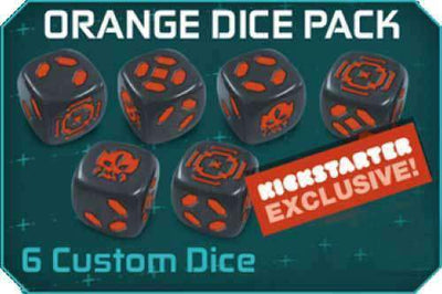 Zombicide: Invader Orange Dice Pack (Kickstarter Pre-order พิเศษ) การขยายเกมบอร์ด Kickstarter CMON ถูก จำกัด