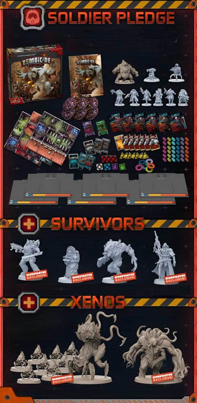 Zombicid: Invader Soldier Pledge Bundle (Kickstarter Special) Kickstarter Board Game CMON 889696009128 KS000779A