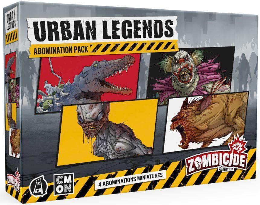Zombicida: Second Edition Urban Legends Abomination Pack (Kickstarter Special) Kickstarter Board Game Expansion CMON 0889696011435 KS800755A