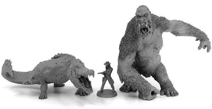 Zombicide: Undead Or Alive Abominape Vs Crocosaur (طلب خاص لطلب مسبق من Kickstarter) ملحق لعبة Kickstarter Board CMON KS000781Z