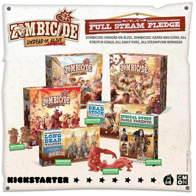 Zombicide: Undead ή Alive Full Steam όλα σε δέσμη δέσμευσης (Kickstarter Pre-Order Special) Kickstarter Board Game CMON KS000781P
