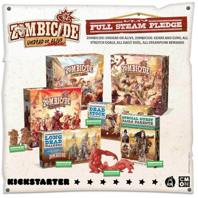 Zombicide: Undead Or Alive Full Steam All In Pledge Bundle (Kickstarter Pre-Order Special) Kickstarter Board Game CMON KS000781P