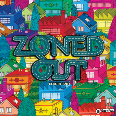 Zoned Out (Retail Edition) Game de tabuleiro de varejo Grey Fox Games KS001013B